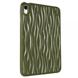 iPad 10.9 (gen 10)/iPad 11 (A16) Cover Bølgetekstur Grøn