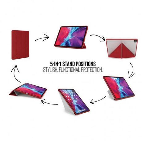 Pipetto iPad Pro 12.9 (gen 4/5/6) Origami Etui Rød