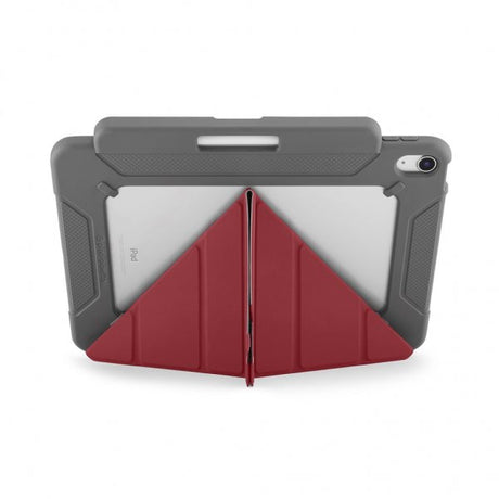 Pipetto iPad 10.9 (Gen 10)/iPad 11 (A16) Cover Origami No2 Pencil Shield Mørkerød
