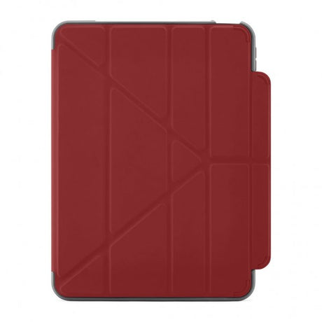 Pipetto iPad 10.9 (Gen 10)/iPad 11 (A16) Cover Origami No2 Pencil Shield Mørkerød