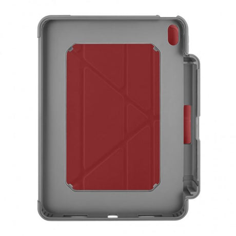 Pipetto iPad 10.9 (Gen 10)/iPad 11 (A16) Cover Origami No2 Pencil Shield Mørkerød