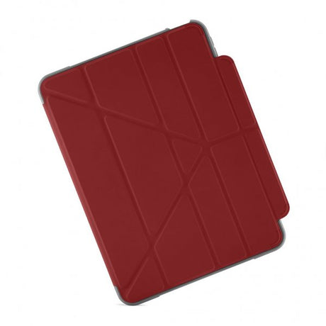 Pipetto iPad 10.9 (Gen 10)/iPad 11 (A16) Cover Origami No2 Pencil Shield Mørkerød
