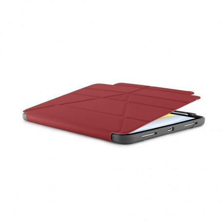 Pipetto iPad 10.9 (Gen 10)/iPad 11 (A16) Cover Origami No2 Pencil Shield Mørkerød