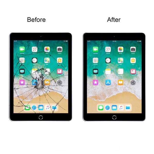 iPad 9 10.2 2021 Glas med Touchskærm Premium - Sort