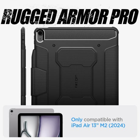 Spigen iPad Air 13 (M2/M3/M4) Cover Rugged Armor Pro Sort