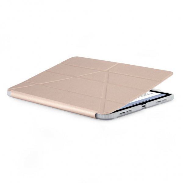 Pipetto iPad Air 13 (M2/M3/M4) Cover Origami No3 Pencil Case Metallic Pink