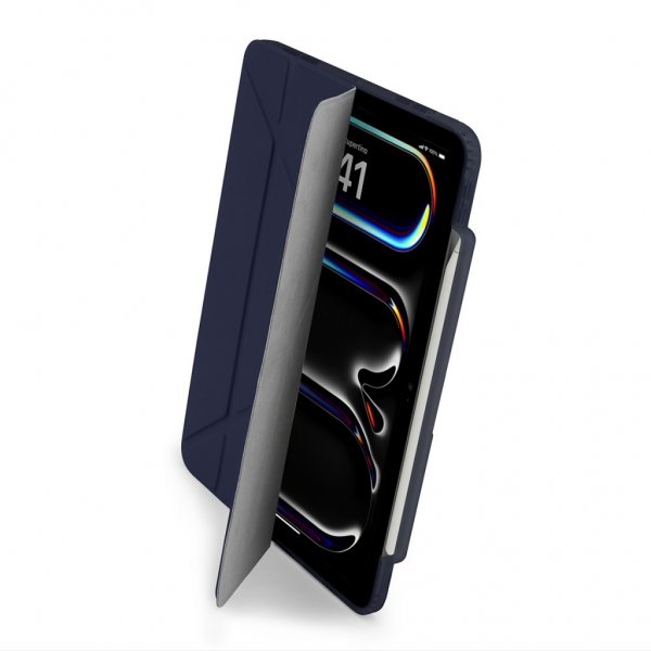 Pipetto iPad Pro 11 (M4/M5) Cover Origami No3 Pencil Case Mørkeblå