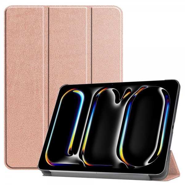 iPad Pro 11 (M4/M5) Fodral Trifold Rosaguld