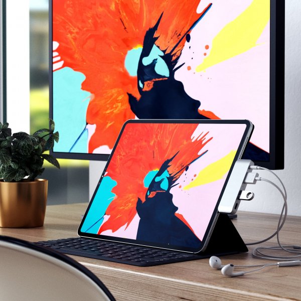 Satechi iPad Pro Multifunktionsadapter Sølv