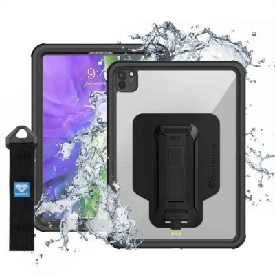 Armor-X iPad Pro 11 (gen 2/3/4) Cover Vandtæt Sort/Klar