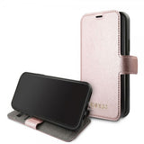 Guess iPhone 11 Cover Lædertekstur Rose Gold