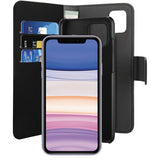 Puro iPhone 11 Etui Wallet Detachable 2 i 1 Sort