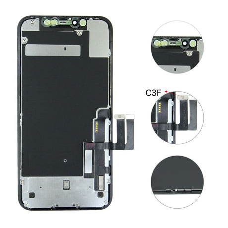 iPhone 11 LCD-skærm renoveret - Sort
