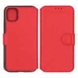 Rvelon iPhone 11 Cover Sammenklappeligt Kortrum Rød