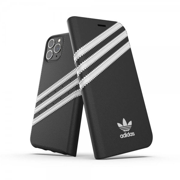Adidas iPhone 11 Pro Cover ELLER Booklet Case Sort Hvid