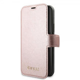Guess iPhone 11 Pro Max Cover Lædertekstur Rosaguld