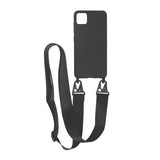 iPhone 11 Pro Max Cover Silikone med Halsrem Sort