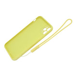 iPhone 11 Pro Max Cover Silikone med Ringholder Gul