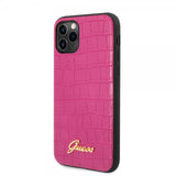 Guess iPhone 11 Pro Max Cover Croco Pink