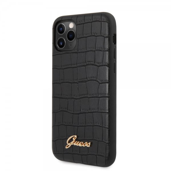 Guess iPhone 11 Pro Max Cover Croco Sort