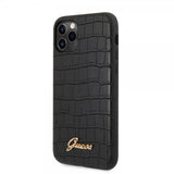 Guess iPhone 11 Pro Max Cover Croco Sort