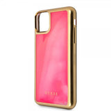 Guess iPhone 11 Pro Max Cover Glow In The Dark Rosa Guld