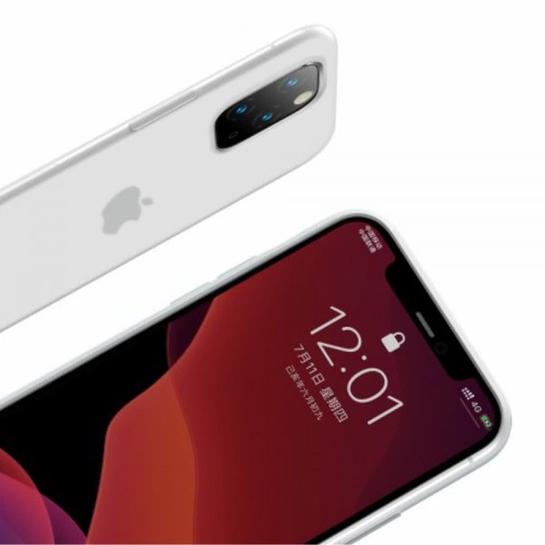 Baseus iPhone 11 Pro Max cover Jelly Liquid Silica Gel Hvid