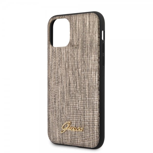 Guess iPhone 11 Pro Max Cover Lizard Guld