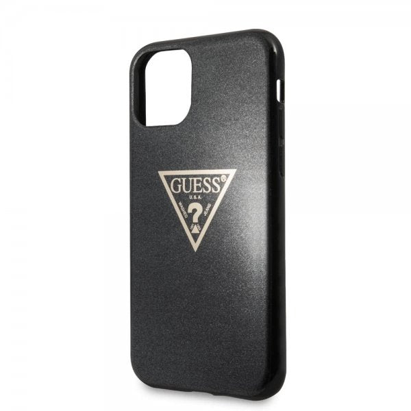 Guess iPhone 11 Pro Max Cover Solid Glitter Sort