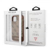 Guess iPhone 11 Pro Max Cover Stripe Cover Brun