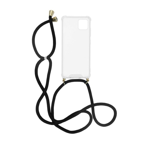 iPhone 11 Pro Max Cover Stødsikkert med Halskæde Sort