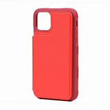 iPhone 11 Pro Max Cover Udklappeligt Kortholder Rød