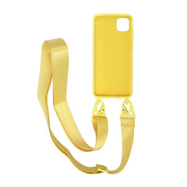 iPhone 11 Pro Cover Silikone med Halsrem Gul