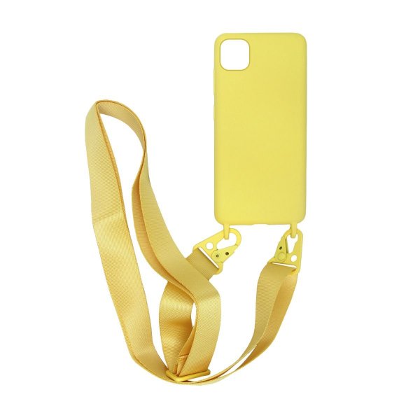 iPhone 11 Pro Cover Silikone med Halsrem Gul