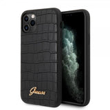 Guess iPhone 11 Pro Cover Croco Sort