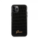 Guess iPhone 11 Pro Cover Croco Sort