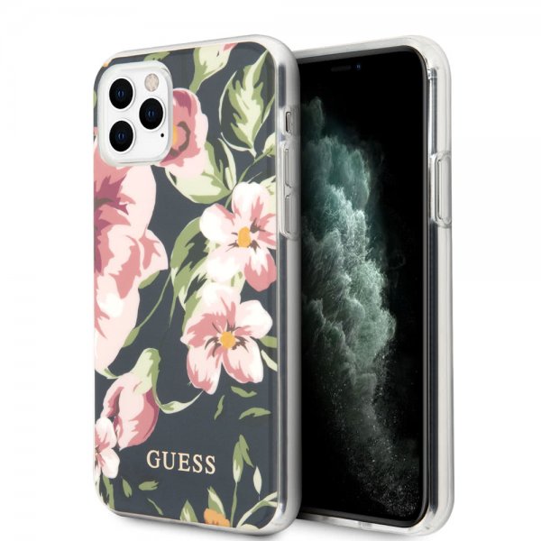 Guess iPhone 11 Pro Cover Flower Edition N.3 Navy