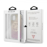 Guess iPhone 11 Pro Cover Glitter Circle Rosaguld