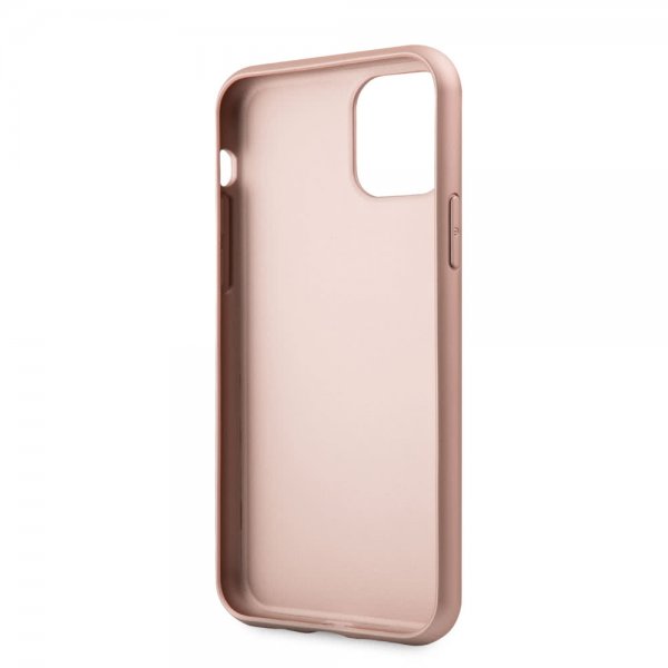 Guess iPhone 11 Pro Cover Lædertekstur Rosaguld