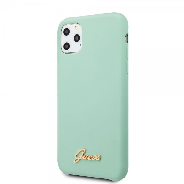 Guess iPhone 11 Pro Cover Silikone Vintage Grøn