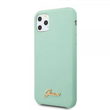Guess iPhone 11 Pro Cover Silikone Vintage Grøn