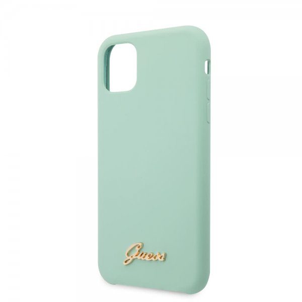 Guess iPhone 11 Pro Cover Silikone Vintage Grøn