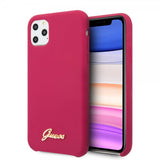 Guess iPhone 11 Pro Skal Silikone Cover Vintage Rød