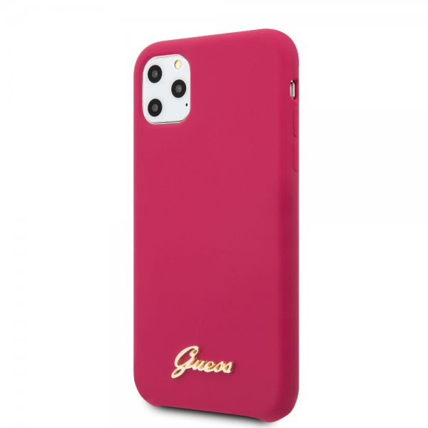 Guess iPhone 11 Pro Skal Silikone Cover Vintage Rød