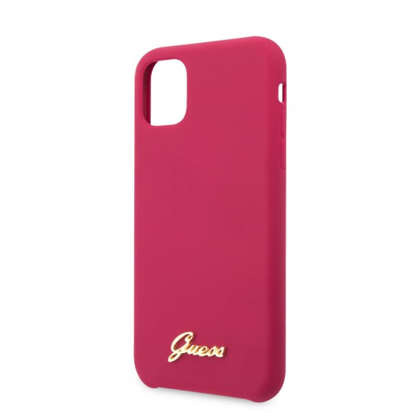 Guess iPhone 11 Pro Skal Silikone Cover Vintage Rød