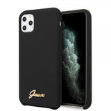 Guess iPhone 11 Pro Skal Silicone Cover Vintage Sort