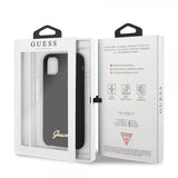 Guess iPhone 11 Pro Skal Silicone Cover Vintage Sort