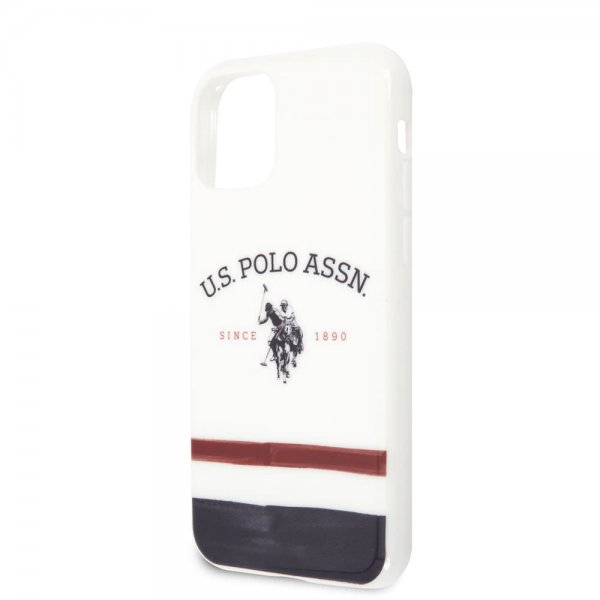 U.S. Polo iPhone 11 Pro Cover Tricolore Hvid