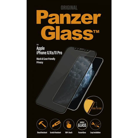 PanzerGlass iPhone X/Xs/11 Pro Skærmbeskyttelse CaseFriendly Privacy