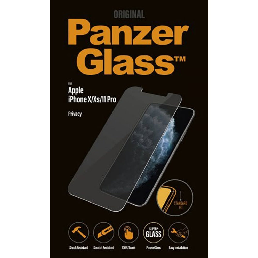 PanzerGlass iPhone X/Xs/11 Pro Skærmbeskyttelse Standard Fit Privacy
